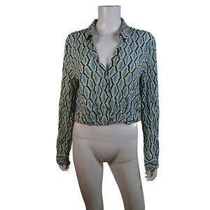 NEW Velvet By Graham & Spencer Women' mod Long Sleeve Button-Up- LT3045
